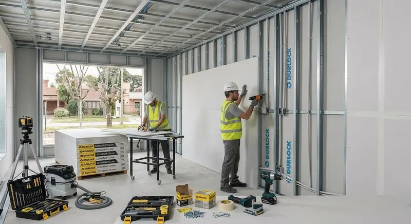 Construcción de casa con sistema Durlock en Tigre zona norte Buenos Aires